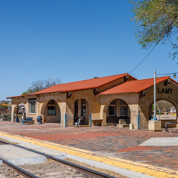 Lamy, NM, Amtrak station.