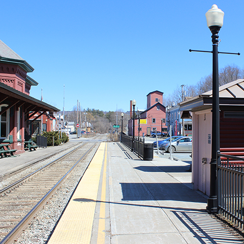 Randolph station platform, 2018.