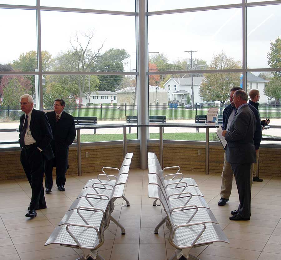 Dwight station waiting room