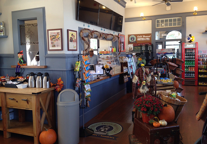 Interior of the Mystic depot, 2016.