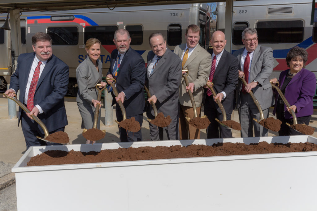 Groundbreaking at Paoli Station