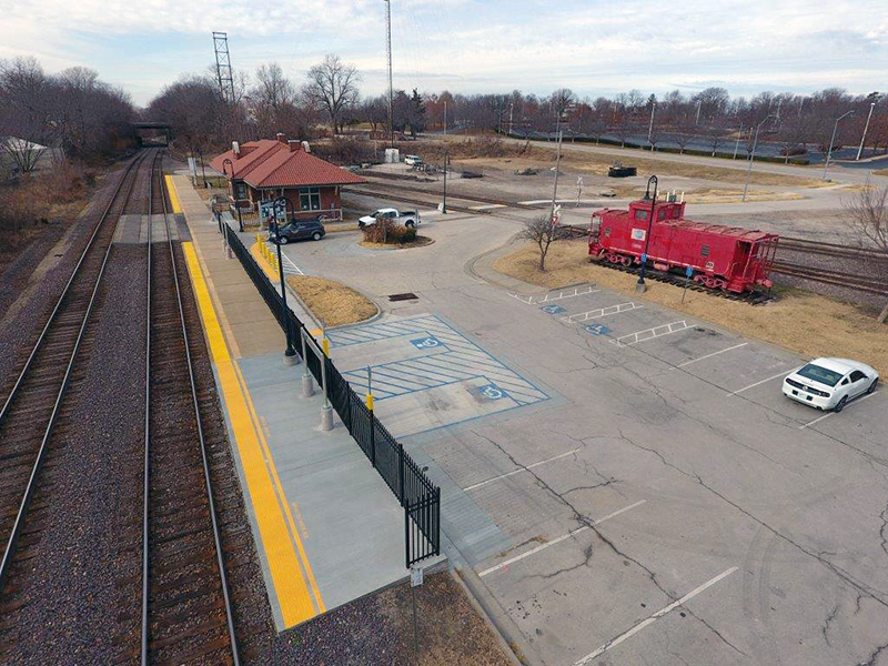Platform extension at Independence