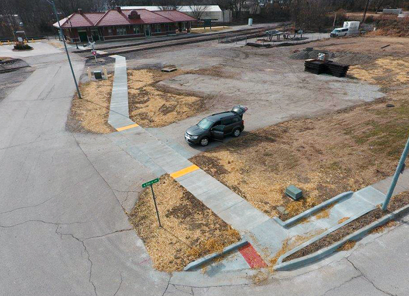 New walkway at Independence, Mo.