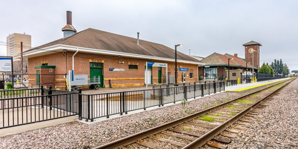 The Fargo, ND, Amtrak station