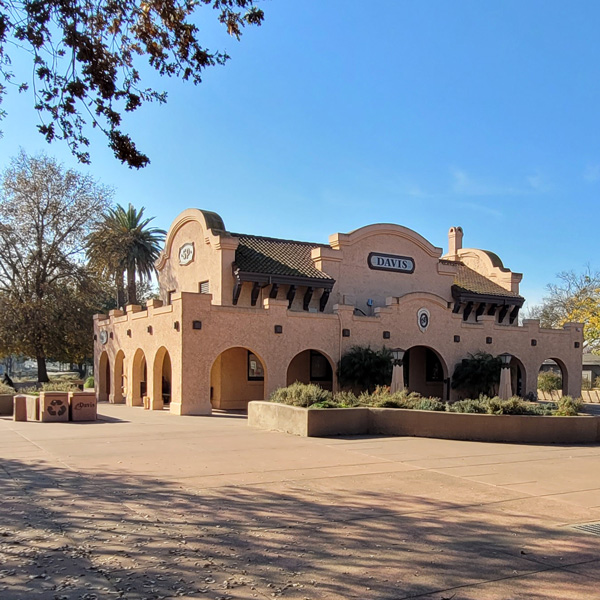 Davis, Calif., train station