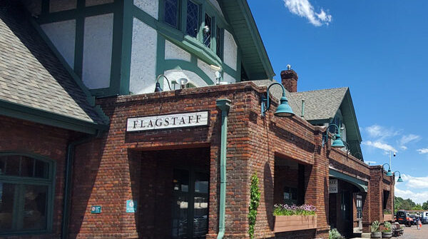 Flagstaff, Arizona, Amtrak station.