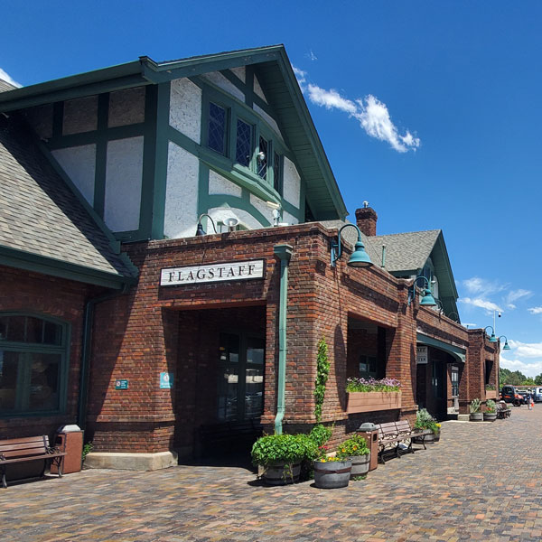 Flagstaff, Arizona, Amtrak station.