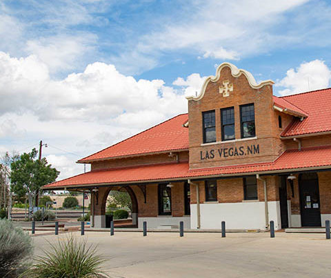 View of the Las Vegas depot from downtown.