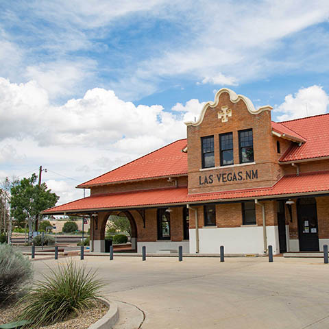 View of the Las Vegas depot from downtown.