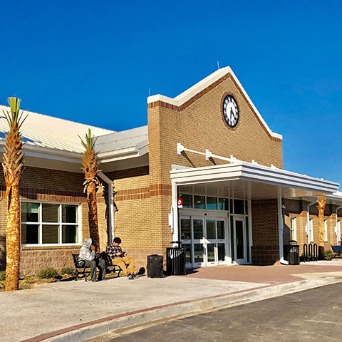 Entrance to the N. Charleston Intermodal Center