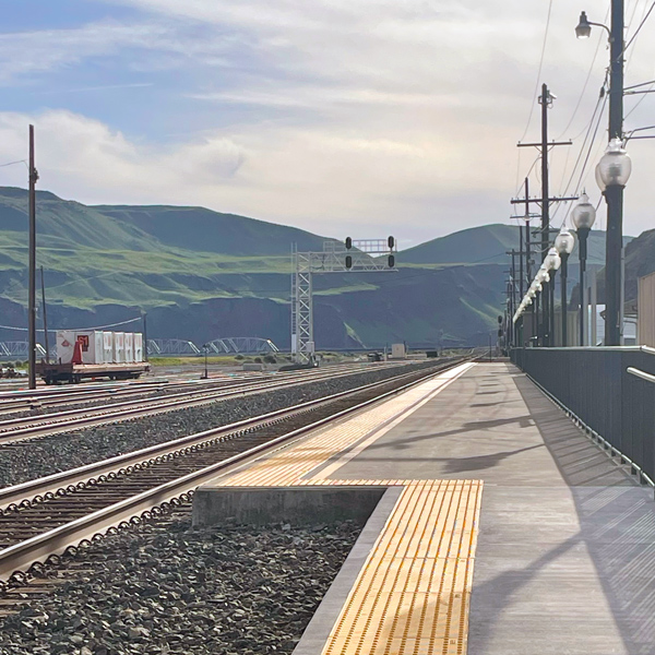 Wishram, Washington, Amtrak station.