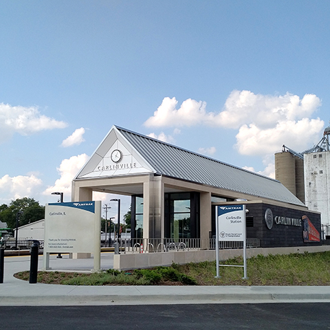 Carlinville, Ill., depot - 2017.