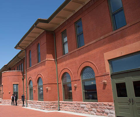 Dodge City depot from the platform.