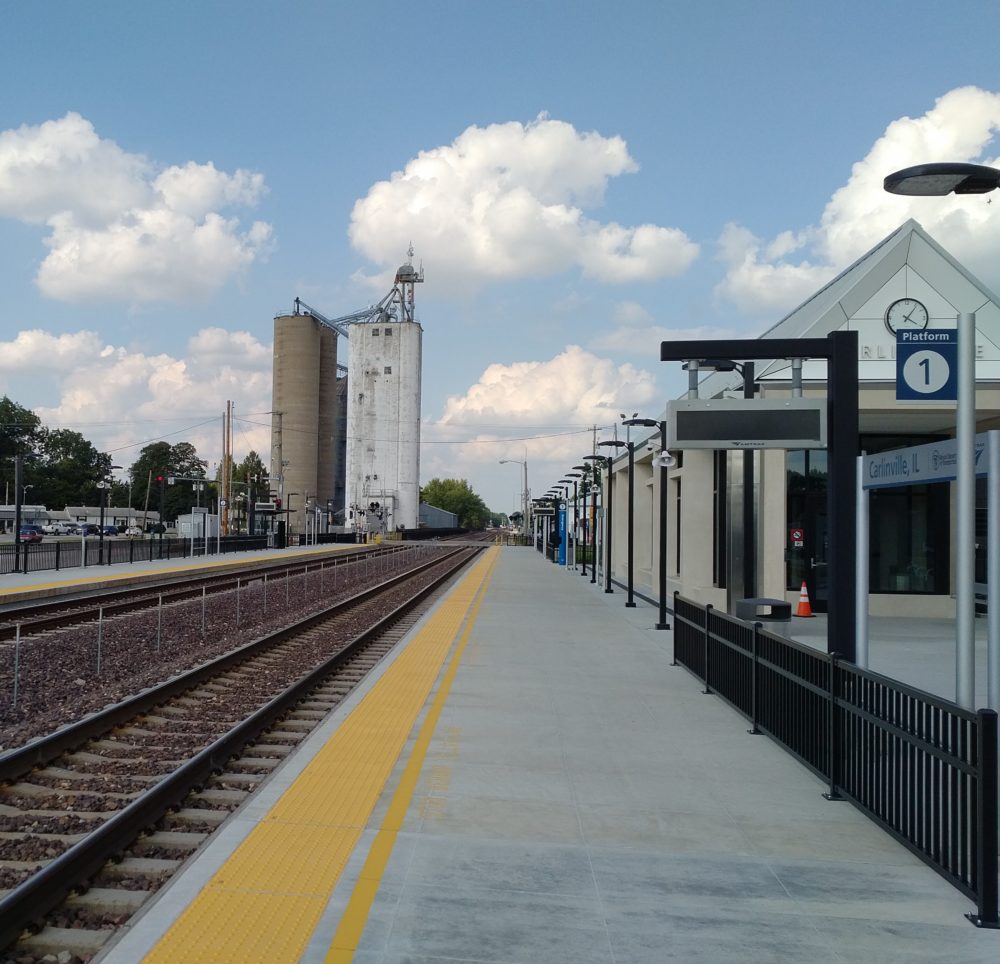 New platform at Carlinville, Ill. - Nov. 2017.