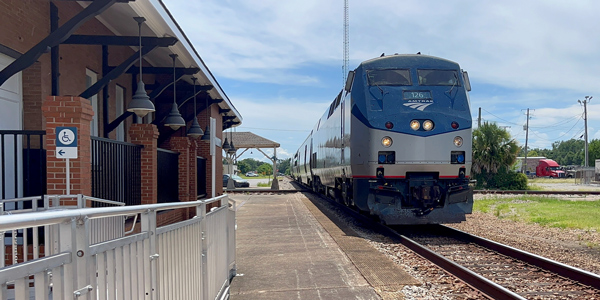 A train at Gulfport, Mississippi