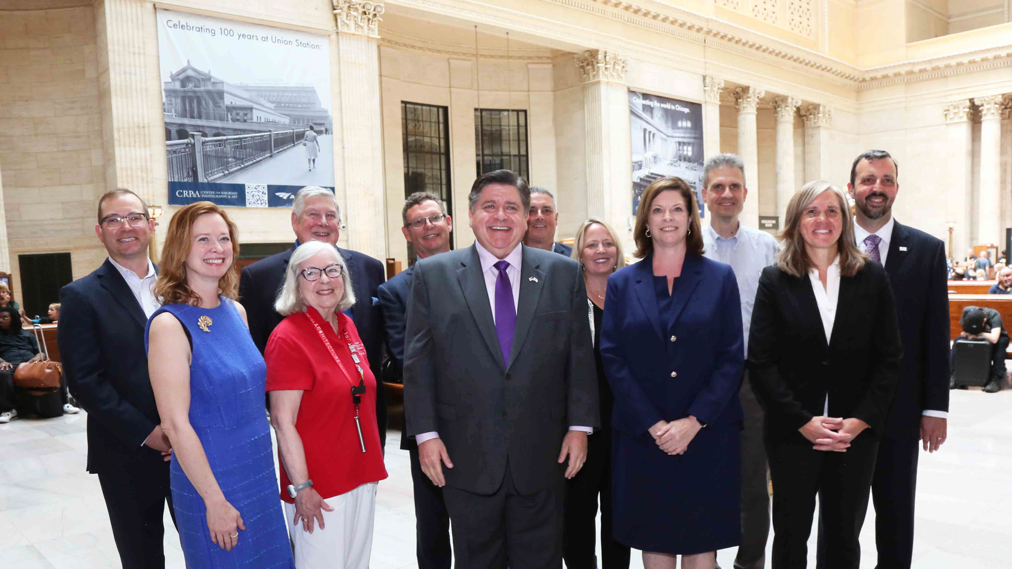 National, state and local leaders celebrated Chicago Union Station's centennial.