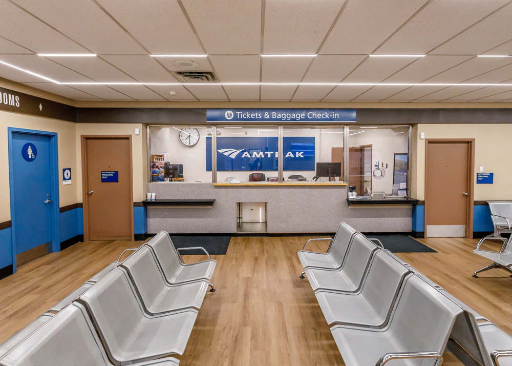 Fargo, ND, station waiting room