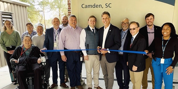 Amtrak and local leaders cut the ribbon on station improvements in Camden, S.C.